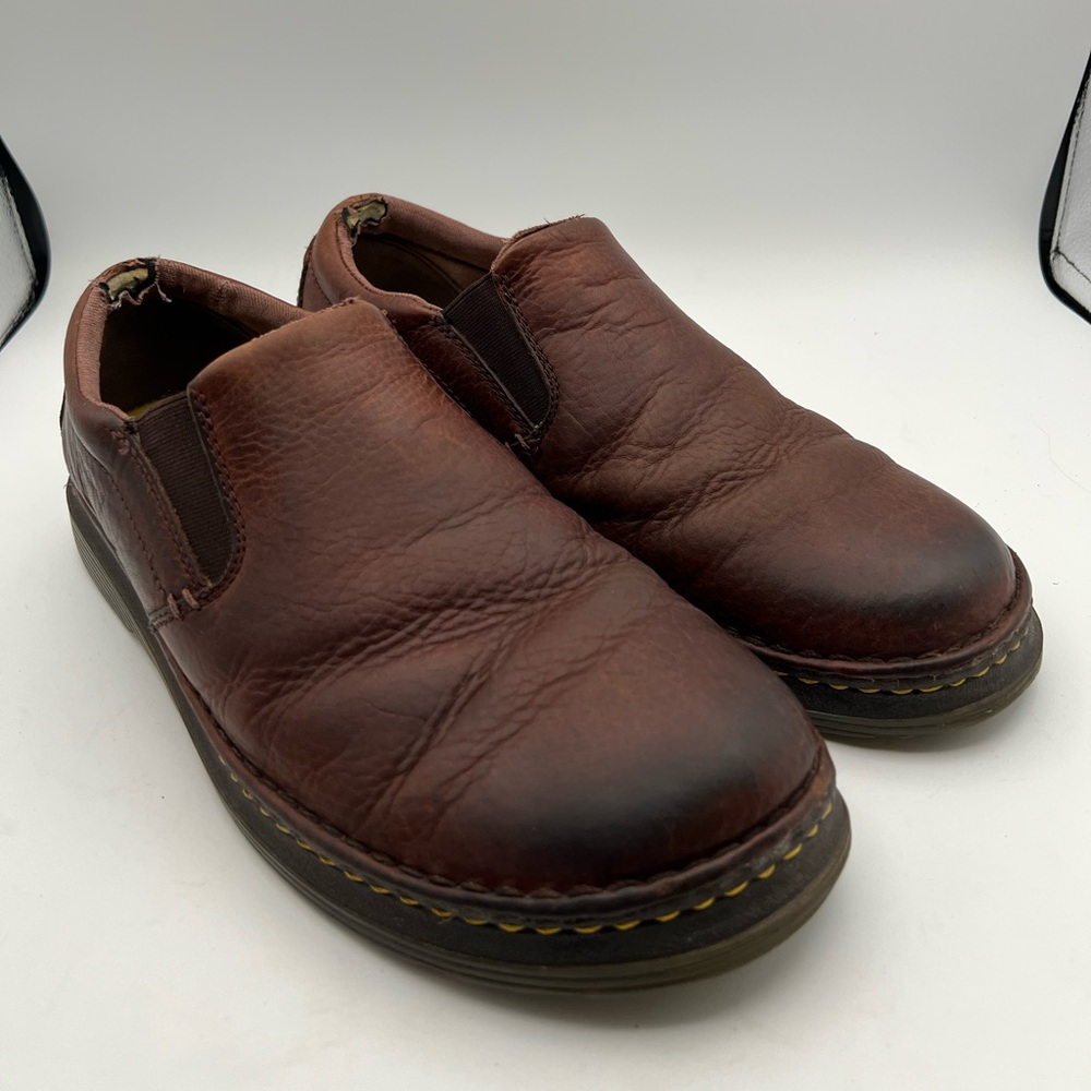 Dr. Martens Boyle Brown Leather Slip On Loafer Shoes Men’s Size 11